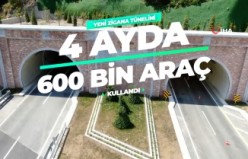 Yeni Zigana Tüneli’nden 4 ayda 600 binin üzerinde araç geçti