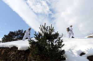 Gümüşhane dağlarında kış operasyonları devam ediyor