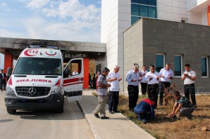 Şiran'da Yanan Ambulansın Yerine Yenisi Geldi