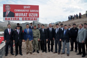 Gümüşhane'de Tunceli’de şehit edilen Cumhuriyet Savcısı Murat Uzun adına hatıra ormanı oluşturuldu.