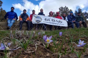 Gümüşhaneli dağcılardan bahar mevsimindeki ilk yürüyüş Ünlüpınar Beldesine