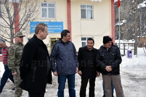 Vali Yavuz Kürtün ve Torul'da karla mücadele çalışmalarını denetledi