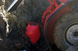 Kelkit’te traktör kazası