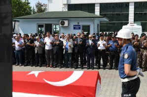 Genç polis Duran için Trabzon’da tören düzenlendi