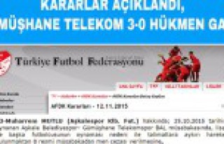 AFDK kararları açıklandı, Türk Telekom 3-0 hükmen...
