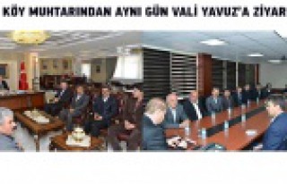 Torul ve Kürtün muhtarları Vali Yavuz’u ziyaret...