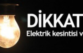 Dikkat! Torul'da elektrik kesintisi yapılacak