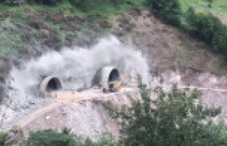 Zigana Tünelinin Trabzon tarafında da çalışmalar...