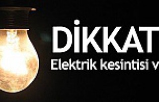 Dikkat! Kürtün köylerinde 4 günlük elektrik kesintisi...