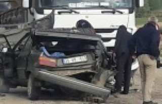 Şiran'da kahreden kaza: 1 ölü, 1 yaralı