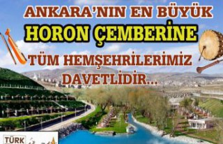 Ankara'nın en büyük horon çemberi 29 Eylül’de