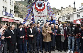 Torul’da Trabzonspor izdihamı