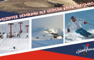 Kurtuluş için Zigana’da alp disiplini kayak yarışması...