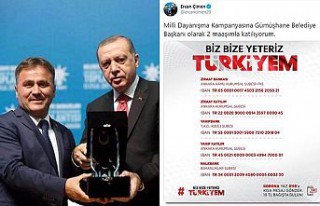 Başkan Çimen'den #BizBizeYeterizTürkiyem kampanyasına...