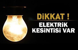Dikkat! Kürtün'de hafta sonu elektrik kesintisi