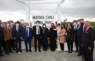 Mustafa Canlı Hatıra Parkı açıldı