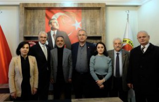 CHP heyetinden Gazeteciler Cemiyetine ziyaret