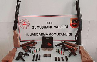 Torul’da kaçak silah operasyonu
