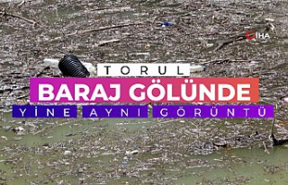 Torul Baraj ‘Çöplüğü’nde yine aynı görüntü!