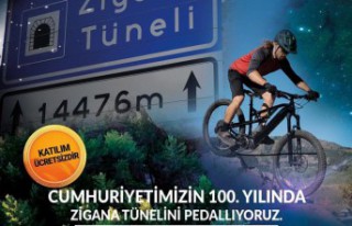 Avrupa’nın en uzun tünelinde bisiklet etkinliği...