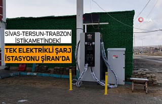 Sivas-Tersun-Trabzon istikametindeki tek elektrikli...