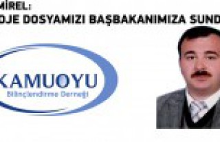 Demirel, projelerini Başbakan Davutoğlu’na iletti
