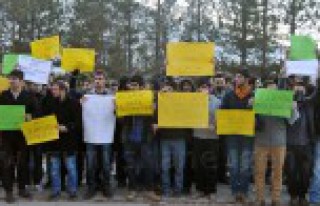 Gümüşhane Üniversitesinde Yemek Zammı Protestosu