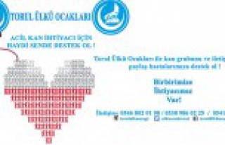 Torul Ülkü Ocakları kan bankası veritabanı oluşturuyor