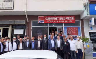 CHP Köse ilçe binası hizmete açıldı