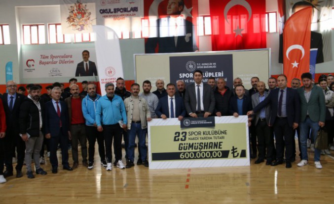 Bakanlıktan amatör spor kulüplerine 600 bin lira