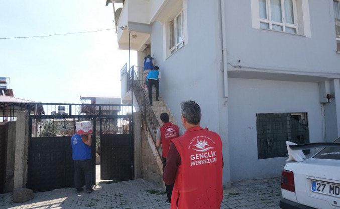 Torul Gençlik Merkezinin yardımları Gaziantep’e ulaştı